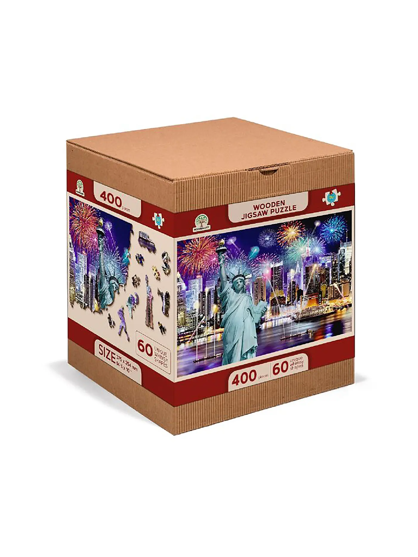 WOODEN CITY | Puzzle - New York by Night 400 Teile | 